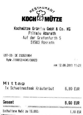 drtc H�ffner Kochm�tze Restaurant